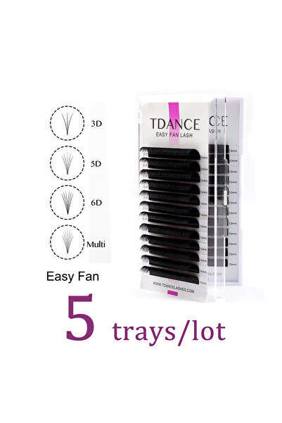 Choice4 9 0.03mm dd TDANCE 5 Trays/Lot Easy Fan Bloom False Eyelash Extension...