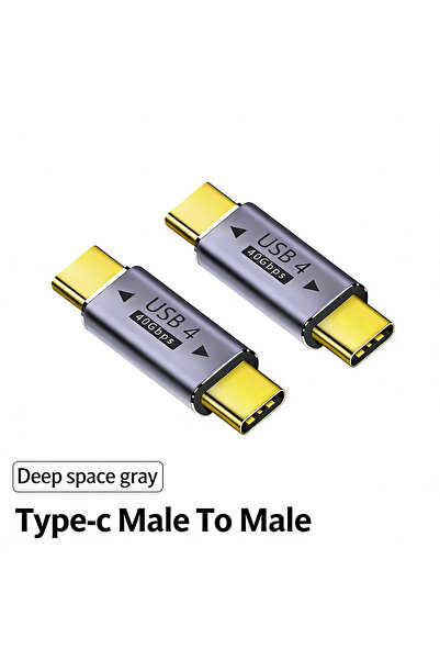 Choice5 2pcs golden NNBILI USB4.0 40Gbps USB C OTG Adapter PD 100W Type C Mal...