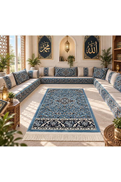 AL HARAMAIN SOUVENIR 001_Mavi 8mm Medine-i Münevvere Model Dokuma Seccade