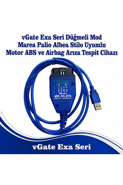 EXASET vGate Exa Seri Marea Albea Palio Uyumlu Airbag Abs Motor Arıza Tespit ...