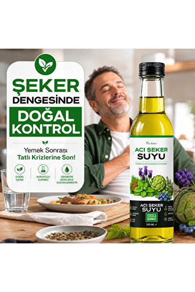 Acı Şeker Suyu 250 ML - Doğal Bitkisel Özlerle Şeker Dengenizi Destekleyin
