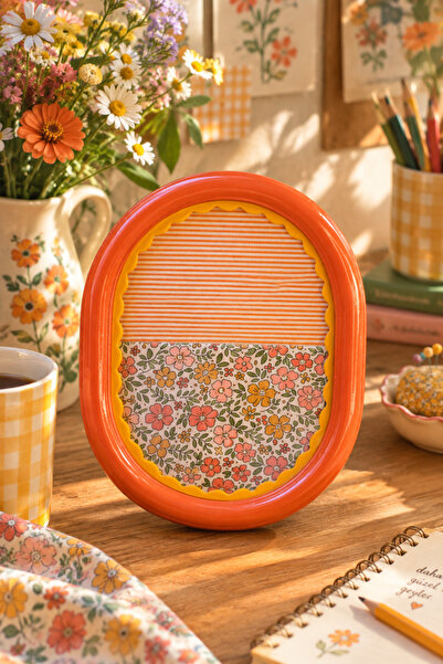 zigzagdikiş Patchwork & kırkyama kumaş fonlu 15 x 20 cm duvar & masa üstü tur...