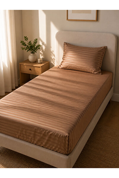 MYSOFTHOME Single Person Fitted Sheet Set Cotton Satin