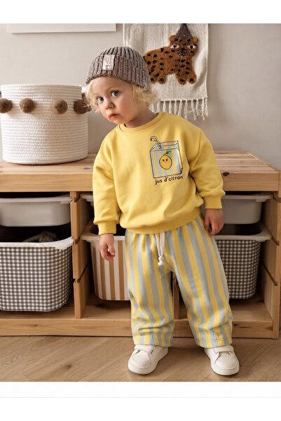 Patriko Boys' Nursery & Kindergarten Cotton Lemonade Top and Bottom Set 2-8 Y...