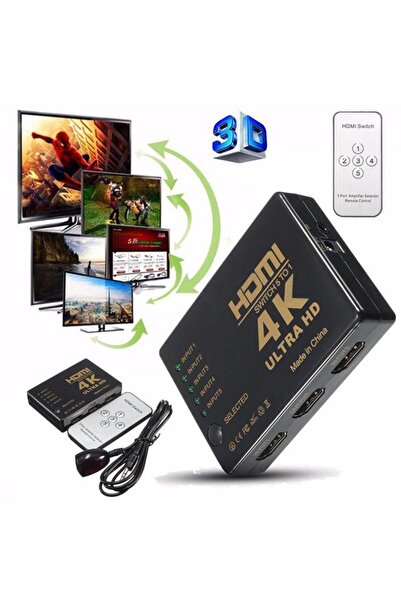 Onten Gplus IFSWT-501 5 Port Kumandalı 4K 2160p 3D Uyumlu HDMI Switch