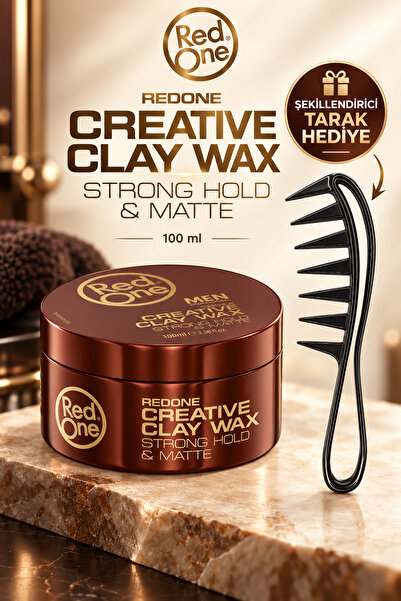 Red One Clay Hair Wax 100 ml – Mat Görünüm -güçlü Tutuş Muhtesem Stiller Wax ...