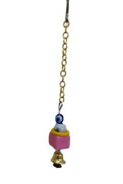 TUĞRA PET MARKET Zilli Muhabbet Kuşu Pink Bell Toy