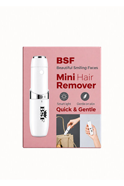 BSF Beautiful Smiling Faces Ls-01 Mini Face Yüz Tüy Alma Makinesi , Temizleme Fırçası , Makyaj Öncesi Pürüzsüz Cilt