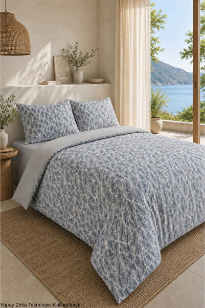 ÇARŞAF DÜNYASI Easy-Iron 160X200 Double Duvet Cover Set (Fitted Sheet, Quilt ...