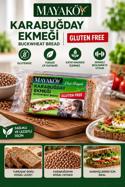 Mayaköy Karabuğday Ekmeği 400 Gr