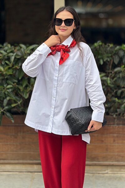 Mahal Lowe Çift Cepli Oversize Gömlek