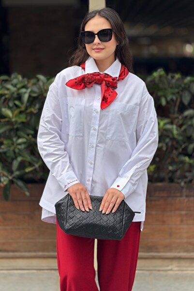 Mahal Lowe Çift Cepli Oversize Gömlek