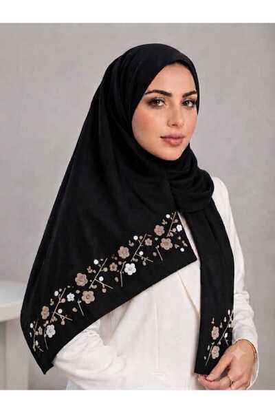 Veil Designer Purl and Rose Embroidered Japanese Fabric Veil with Embroidery ...
