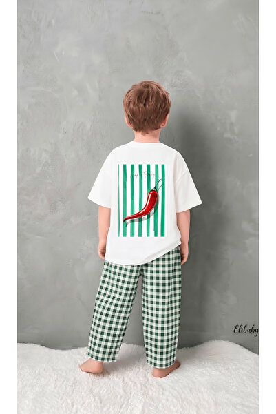 elibaby Oversize T-Shirt Wide Cut Pants Set