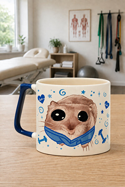 Kırtasiye Ofisi Sad Üzgün Hamster-Fizyoterapist Lacivert Kulplu Prime Meslek ...