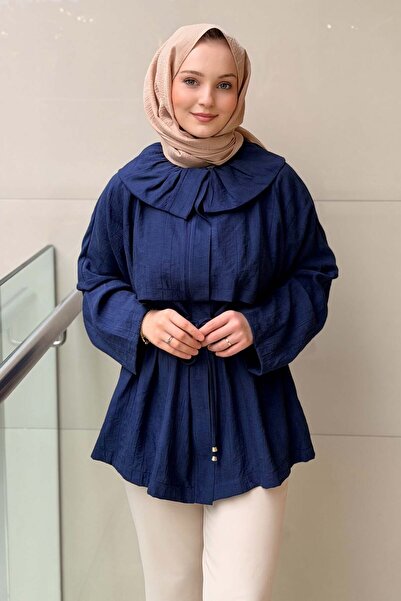 Ghisa Baby Collar Front Zipper Cap