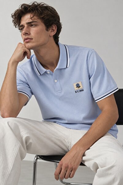Kent And Curven Kent&Curven Polo Collar 100% Organic Cotton T-Shirt