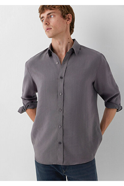 Mavi (Tencel™) Lyocell Karışımlı Gri Gömlek Regular Fit / Normal Kesim 022043...