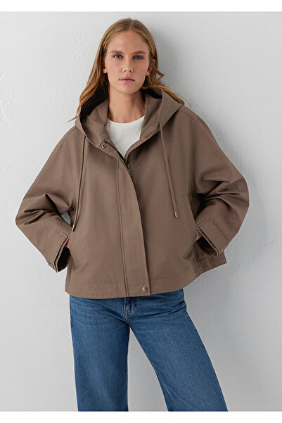 Mavi Kahverengi Ceket Oversize / Geniş Kesim 1110888-85555