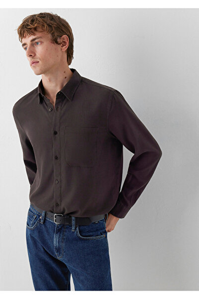 Mavi (Tencel™) Lyocell Kahverengi Gömlek Regular Fit / Normal Kesim 0212075-9...