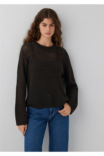 Mavi Kahverengi Kazak Regular Fit / Normal Kesim 1711015-88615