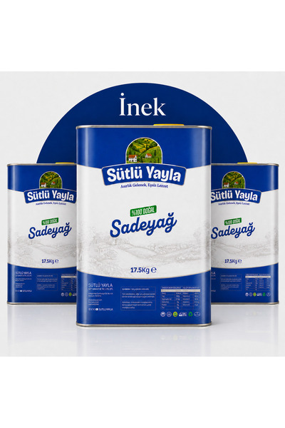 Sütlü Yayla İnek 17.5 Kg Sadeyağ (Ghee)
