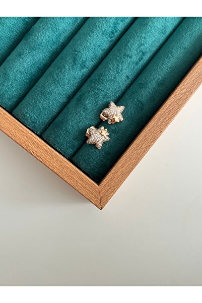 BusradanDesign Rose Gold Xuping Yıldız Küpe