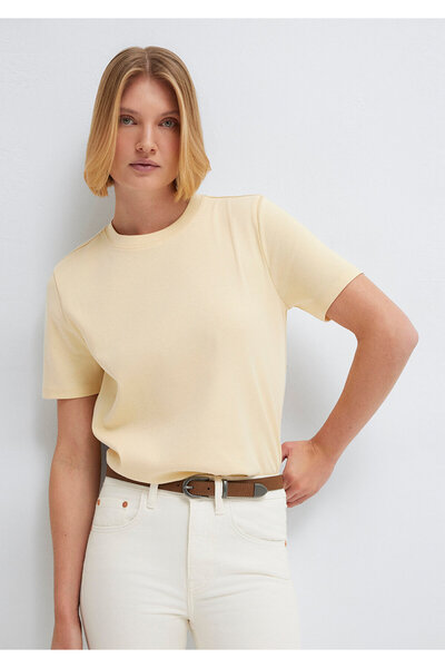 Mavi Tricou Basic Galben Croială Semi Slim Fit 1612916-70027