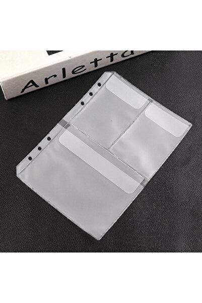 Choice Storage Bag-C-5PCS A5 6-Hole Storage Clip Folders Scrapbook Storage Or...