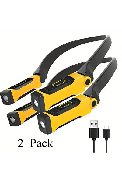 Choice 2 Pack 2 Pack Rechargeable LED Neck Reading Light Two Brightness Level...