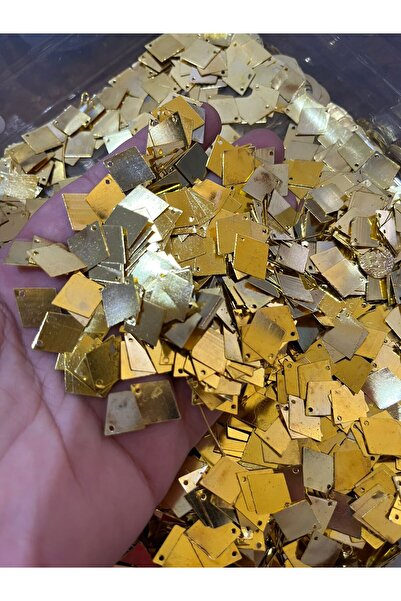 Gönülden Tasarım 1 Cm 10 Gr Çelik Altın Sarı Delikli Takı Boncuğu