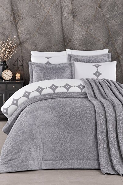 GOLDROOM Home VENESSA 10 PARÇA NAKIŞLI NEVRESİM TAKIMLI ÇEYİZ SETİ.