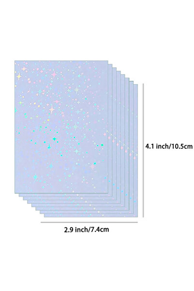 Choice3 2.9x4.1inch Star 50pcs 50 Sheets Waterproof Cold Laminating Film 4.1x...