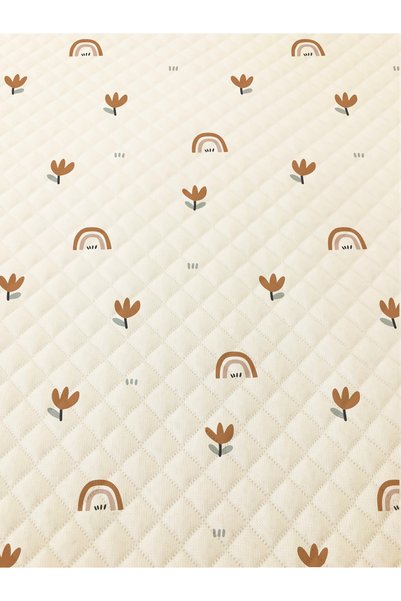 Evmila Rainbow Patterned Baby and Kids Printed Single Pique Set 160x230 white