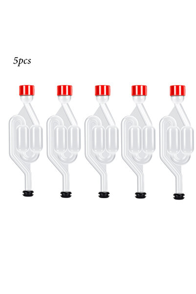 Choice8 5 pcs with Grommets S-Shape Airlocks ,Homebrew Bubble Airlock Carboys...