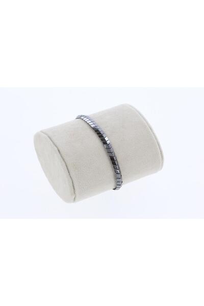 Osse Unisex Hematite Stone Macrame Bracelet