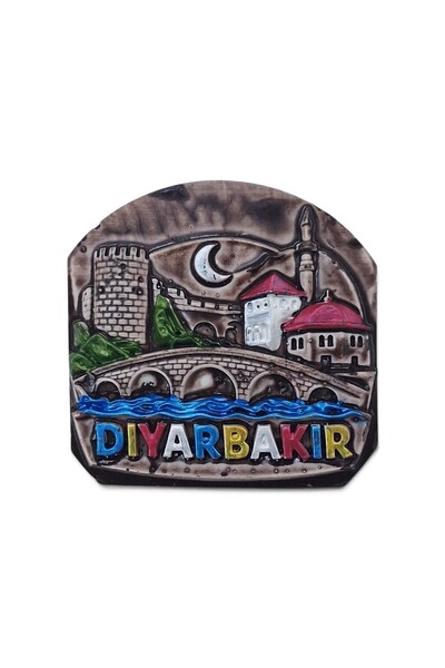 Genel Markalar Diyarbakır magneti hediyelik polyester kabartma magnet