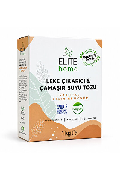 The Elite Home Leke Çıkarıcı Ve Çamaşır Suyu Tozu - Doğal Ve Vegan Sertifikalı -Klor İçermez 1 Kg