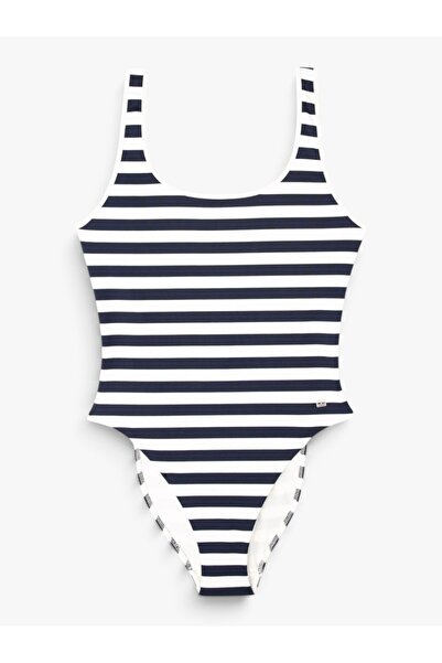 Tommy Hilfiger ONE PIECE Kadın Beyaz Mayo - UW0UW05894