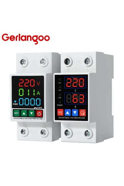 Choice8 V A type L N 230V 40A 40A 63A 230V Din Rail Adjustable Over Voltage A...