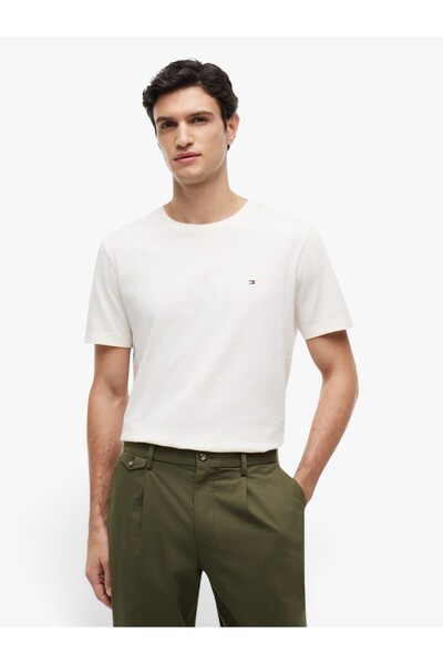 Tommy Hilfiger MW0MW39995 ESS SEASONAL REG FIT ΜΠΛΟΥΖΑ ΜΟΝΟΧΡΩΜΗ Z00 Ivory Petal