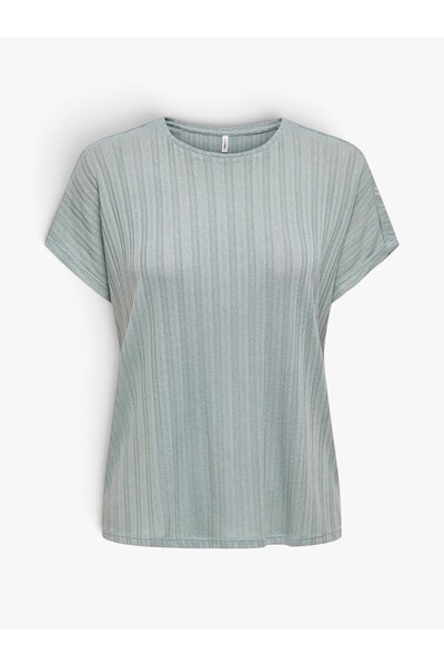 ONLY ONLIRINA S/S TOP SA O-IZREZOM JRS NOOS ŽENSKA PLAVA MAJICA - 15349079