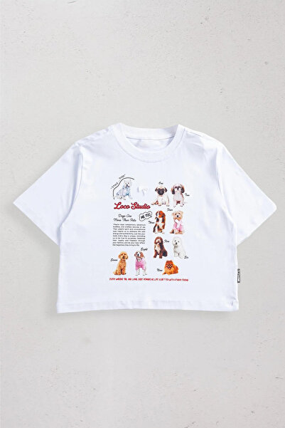 HAUSEkids 9-15 Yaş Oscar Doge Stand Kız Çocuk T-Shırt-Ekru