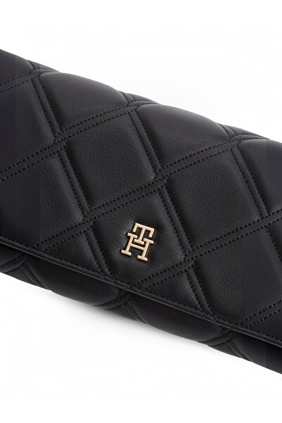 Tommy Hilfiger TH FEMININE WALLET ON CHAIN Kadın Siyah Cüzdan - AW0AW18795
