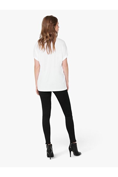 ONLY Onlmoster Beyaz Kadın T-Shirt 15106662