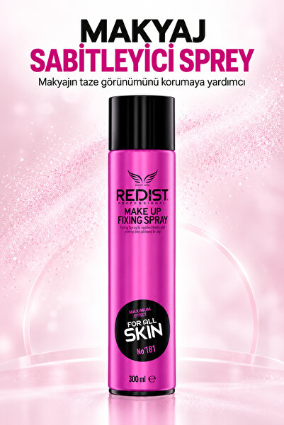 Redist Makyaj Sabitleyici Sprey – Gün Boyu Kalıcı Ve Taze Görünüm Için 300 ml...