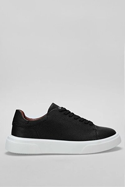 Lufian Tommy Men's Faux Leather Sneaker Shoes Black