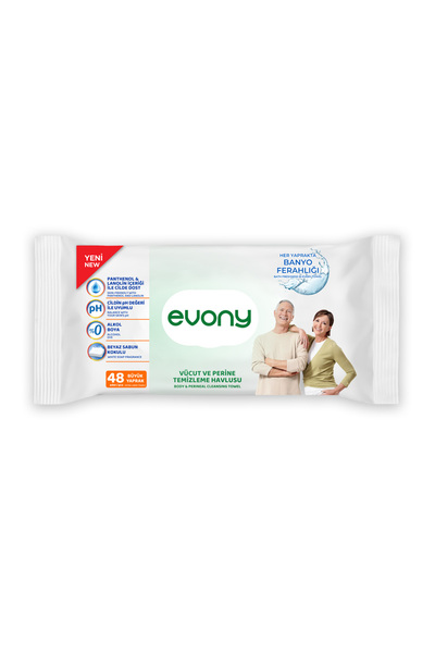 Evony Vücut ve Perine Temizleme Havlusu 576 Yaprak