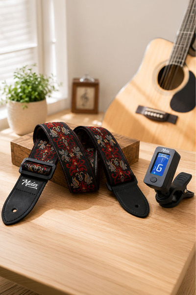 Midex Gsr-30 Special Design Patterned Guitar Shoulder Strap 90-145 cm Length