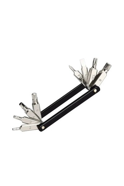 Choice1 black RIDERACE 8 in 1 Function Bike Tool Portable CR-V Steel Hex Spok...